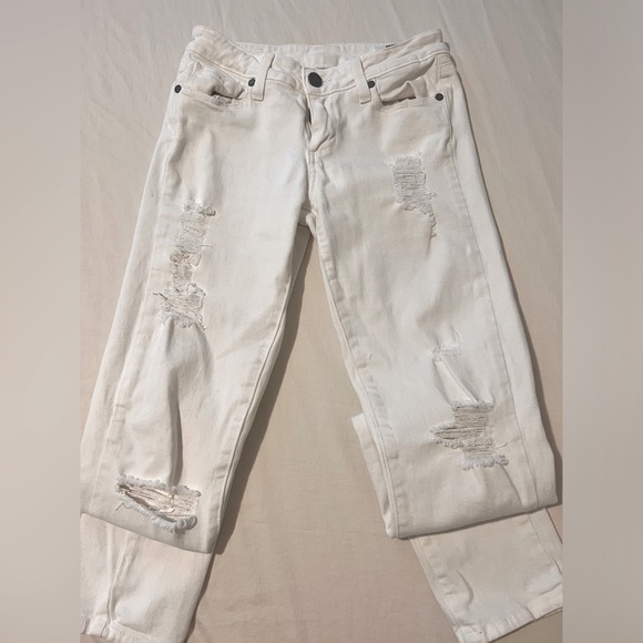 3 for 1 All White Jean Bundle • Straight Leg Boot Cut & Skinny • Hudson & Paige - Picture 8 of 14